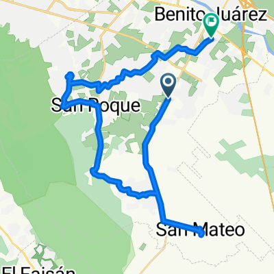 Carretera Villa de Juárez-San Mateo-Cadereyta, Juárez a Calle Granjeno, Ciudad Benito Juárez