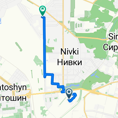 От Берестейський проспект 67 В, Київ до вулиця Мрії 17, Київ