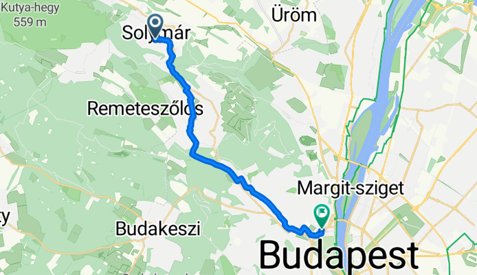 Kálvária utca, Solymár - Erőd utca, Budapest