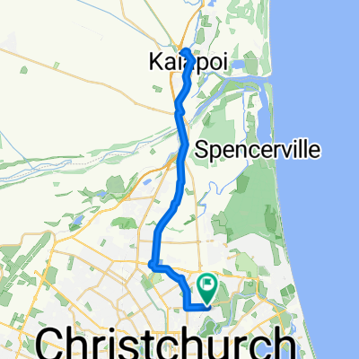 Netherby Ln, Christchurch to Netherby Ln, Christchurch