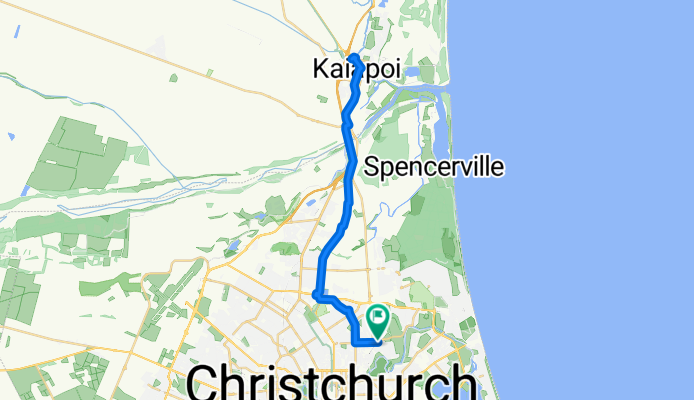 Netherby Ln, Christchurch to Netherby Ln, Christchurch