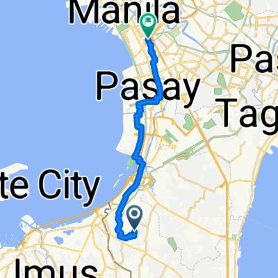 Route from Las Pinas City