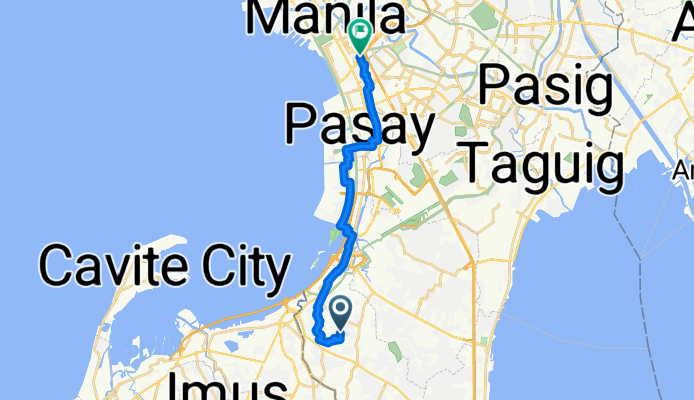 Route from Las Pinas City