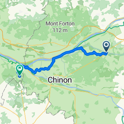 Rue Nationale, Azay-le-Rideau to Rue des Masques, Fontevraud-l'Abbaye