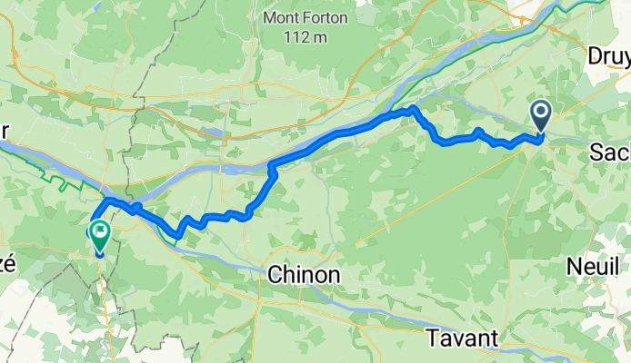 Rue Nationale, Azay-le-Rideau to Rue des Masques, Fontevraud-l'Abbaye