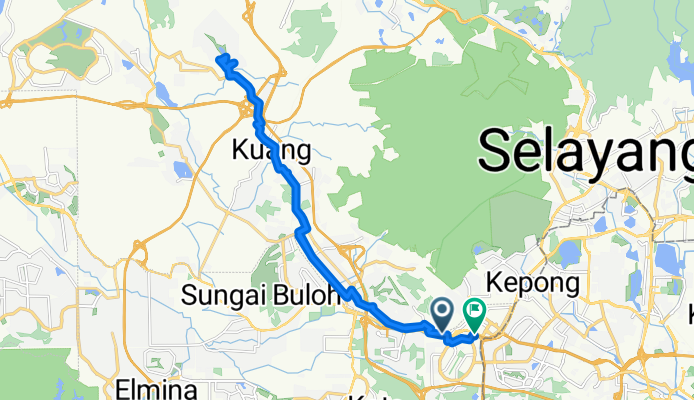 Persiaran Industri to Jalan Kuala Selangor