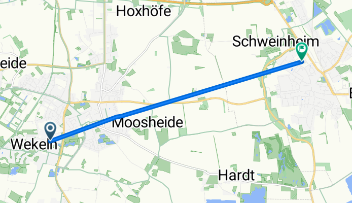 Plutoweg nach Rudolf-Diesel-Straße