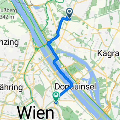 Brünner Straße nach Hauptallee 2a