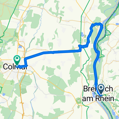 Breisach nach COLMAR - Rapp trace