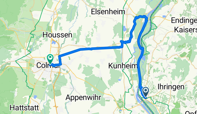 Breisach nach COLMAR - Rapp trace