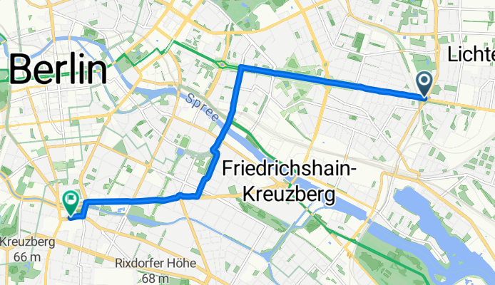 Frankfurter Allee 124A nach Blücherstraße