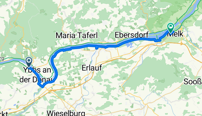 Ybbs an der Donau nach Hauptplatz, Melk