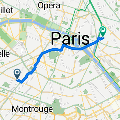 Rue de Vouillé, Paris à Rue de la Roquette, Paris