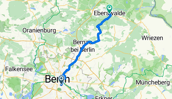 Maybachufer, Berlin to Bahnhofsring, Eberswalde