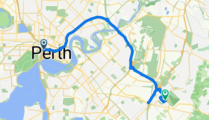 Saint Georges Tce, Perth to Excalibur Ch, Wattle Grove