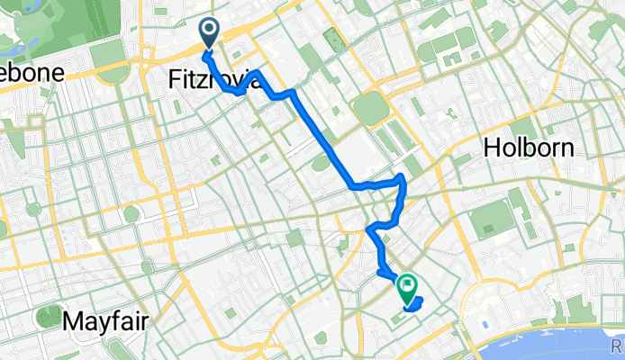 Euston Tower, London to The Piazza, London