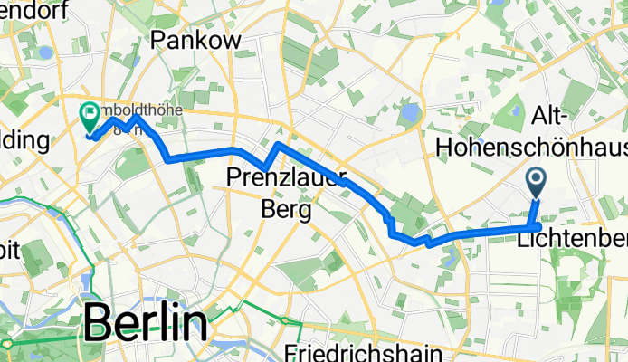 Route in Berlin