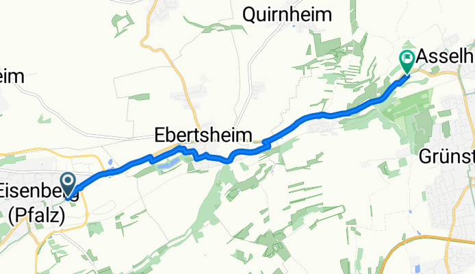 От Ebertsheimer Straße до Asselheim
