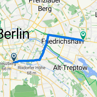 Mehringdamm nach Frankfurter Allee