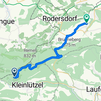 Kleinlützel nach Steinrain, Mariastein