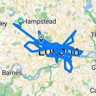 Lyons Place, London to St Pauls Avenue, London