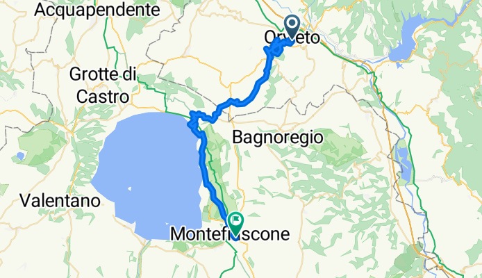 Via Clementini, Orvieto nach Via Cassia Vecchia, Montefiascone