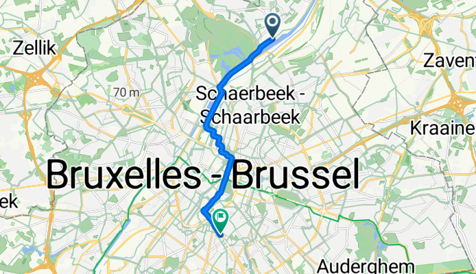 Chaussée de Vilvorde, Bruxelles. y à Avenue Louise, Bruxelles