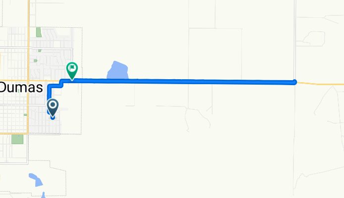 Bennett Dr, Dumas to E First St, Dumas