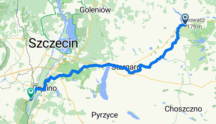 From Gmina Chociwel to Gartz (Oder)