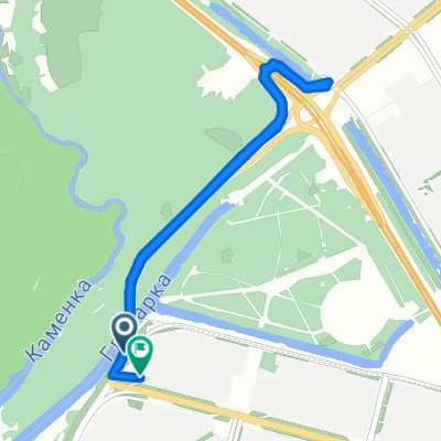 От Камышовая улица до Богатырский проспект