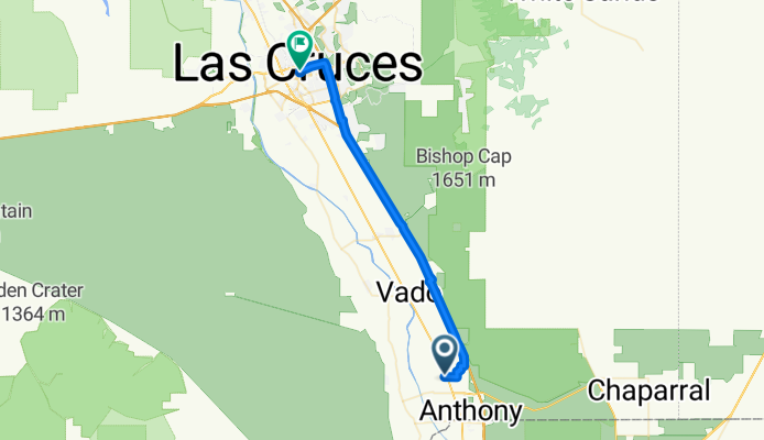 Burleson Rd, Anthony to W Las Cruces Ave, Las Cruces