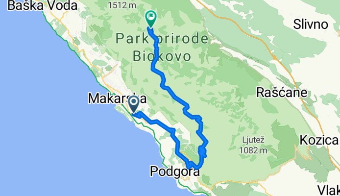 Makarska to Sv.Jure