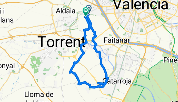 Calle de l'Art Major de la Seda, Xirivella a Calle de les Oliveres, Xirivella