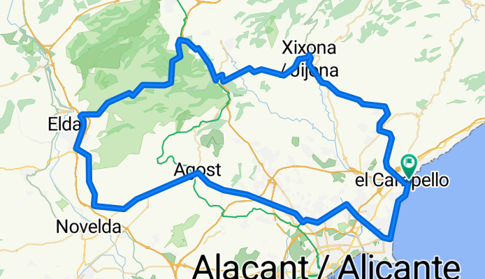 Agost-Petrer-Castalla-Xiona-Busot
