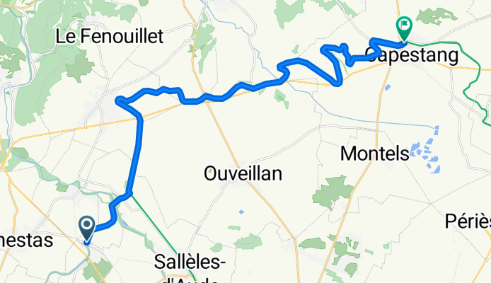 Allée des Cyprés to Avenue Emile Loscos Bis