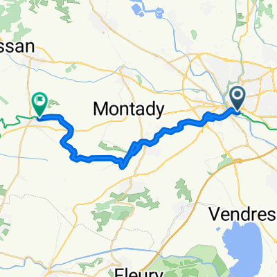 Rue des Péniches to Avenue de l'Occitanie