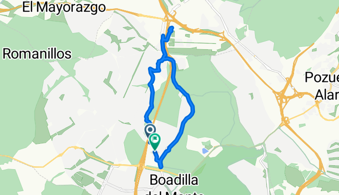 Glorieta Equipo Paralímpico Españo, Boadilla del Monte a Glorieta Equipo Paralímpico Españo, Boadilla del Monte