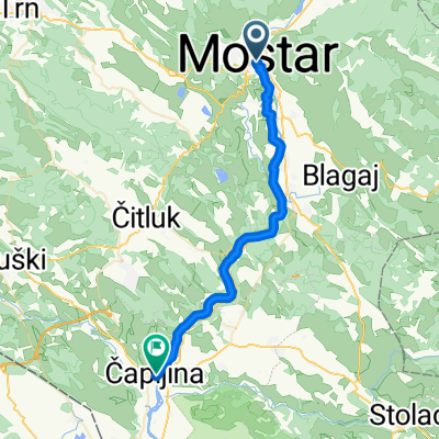 Mostar to Gojka Šuška, Capljina