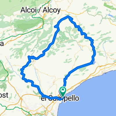 Campillo-Xixona-Torremançanes-coll de Benifallim-Penáguila