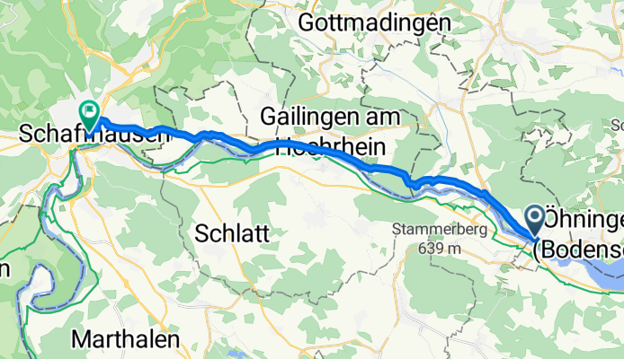 Schiffländi, Stein am Rhein nach Oberstadt, Schaffhausen