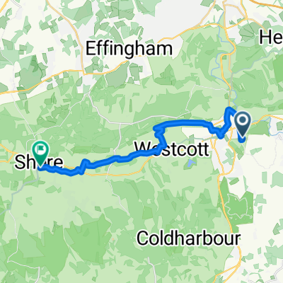 Route to Guildford