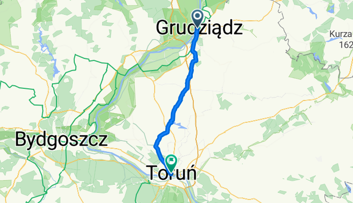 Torun direkt - Spichrzowa nach Dworzec Autobusowy