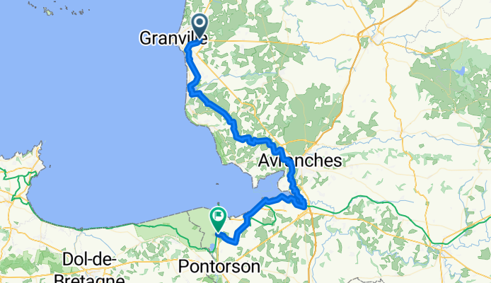 Route de Villedieu nach Route du Mont Saint-Michel