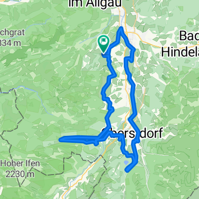 Route in Ofterschwang