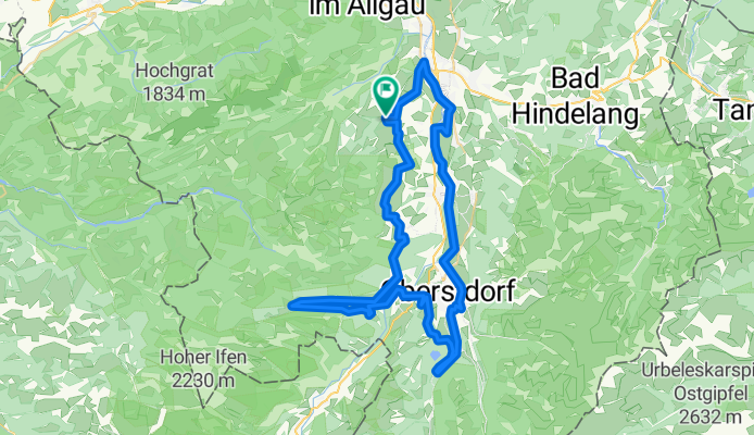 Route in Ofterschwang