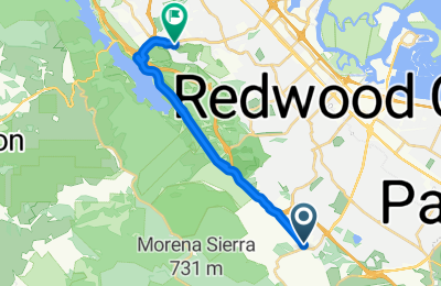 Woodside Rd, Woodside to Belmont Woods Way, Belmont