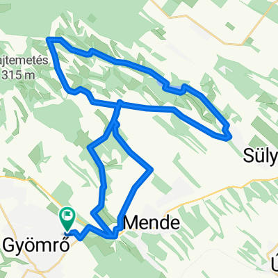 Gyömrő északi körtúra mtb 37km/2ó45p
