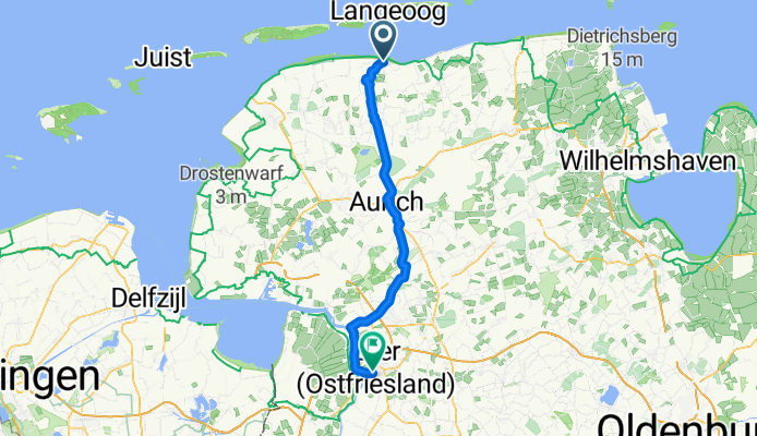 Am Sielhof, Dornum nach Mühlenstraße, Leer (Ostfriesland)