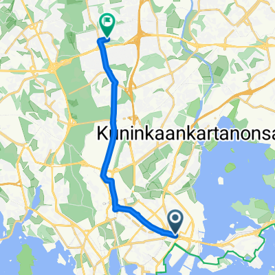 Sörnäisten rantatie, Helsinki to Elontie, Helsinki