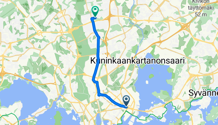 Sörnäisten rantatie, Helsinki to Elontie, Helsinki